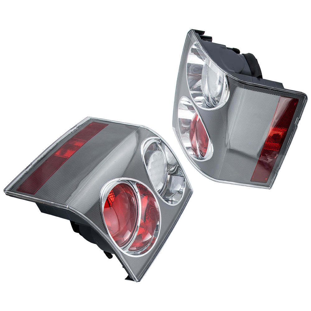 2pc Rear Tail Light Assembly CLEAR and RED For RANGE compatible for ROVER VOGUE L322 2002-2009