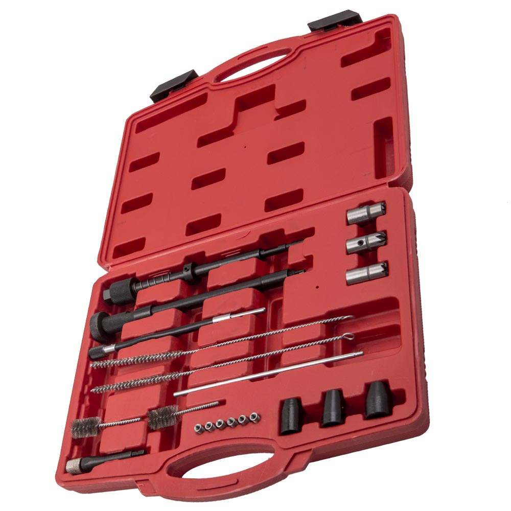 Injector Seats shaft cleaning gereedschapsset injector cutter cleaner trekker brushes