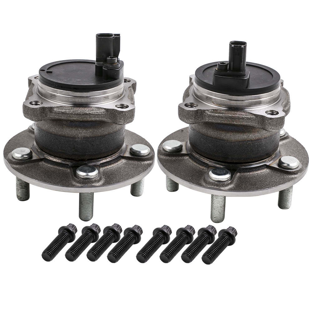 2pcs compatible for Ford Focus MK2 C-MAX 2004 - 2012 Rear Wheel Bearing HUB Kit ABS Sensor