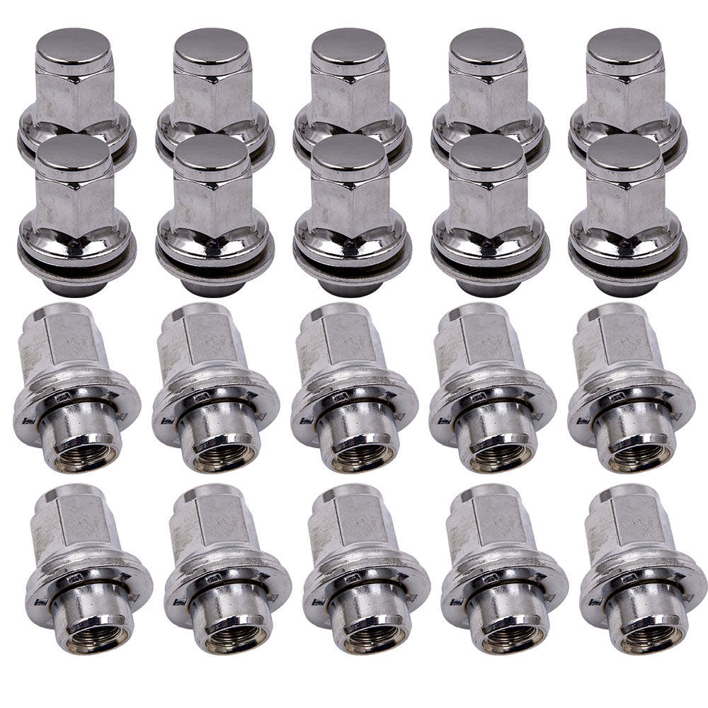 20*Alloy Wheel Nuts compatible for Jaguar S-TYPE F-Type X152 2012-2019 Locking Wheel Nuts