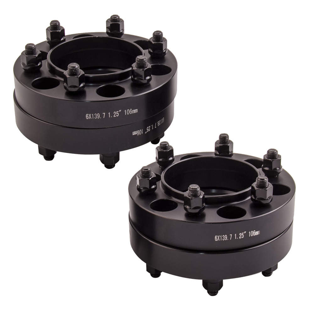4pcs 32mm 6x139.7 Wheel Spacer Adapters 12x1.5 Stud 106mm Hub Centric compatible with Toyota
